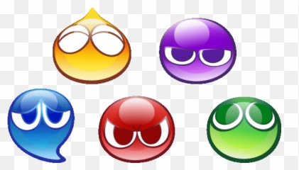 Tetris And Beloved Sega Puzzle Series - Puyo Puyo Puyos Emoji,Fingers Crossed Emoticon
