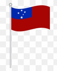 Flag Samoa World Free Vector Graphics - Samoa Flag Transparent Background Emoji,Samoa Flag Emoji