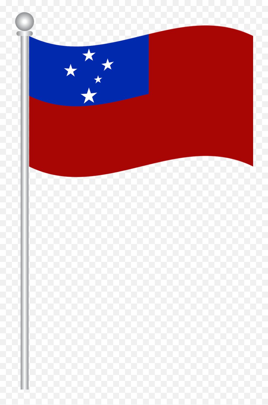 Flag Samoa World Free Vector Graphics - Samoa Flag Transparent Background Emoji,Samoa Flag Emoji