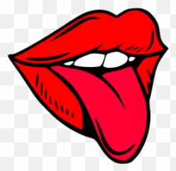 Gtsport - Red Pop Art Mouth With Tongue Hanging Out Emoji