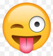 Emoji Smiley Emoticon Wink Tongue - Tongue Out Emoji,Rope Emoji