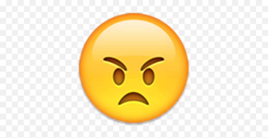 Normal Angry Emoji - Emoji Happy,Normal Emoji