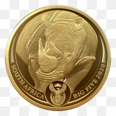 2020 R50 Big Rhino 1oz Gold Proof - Five Oz Emoji