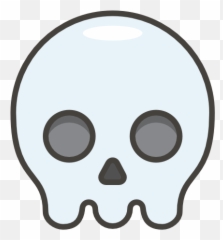 Skull - Skull Emoji,Emoji Dog And Bone