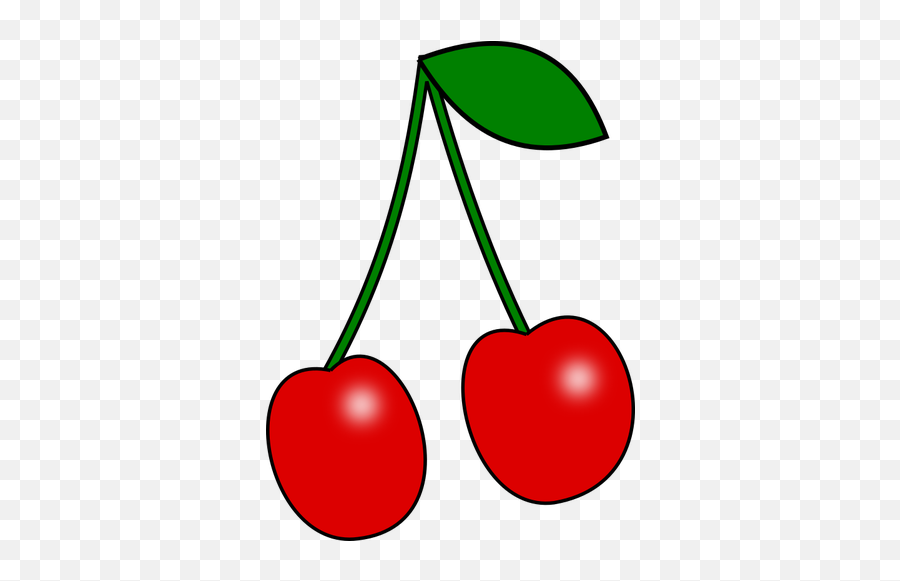Red Cherry Pair - Clip Art Red Cherry Emoji,Cherry Pie Emoji