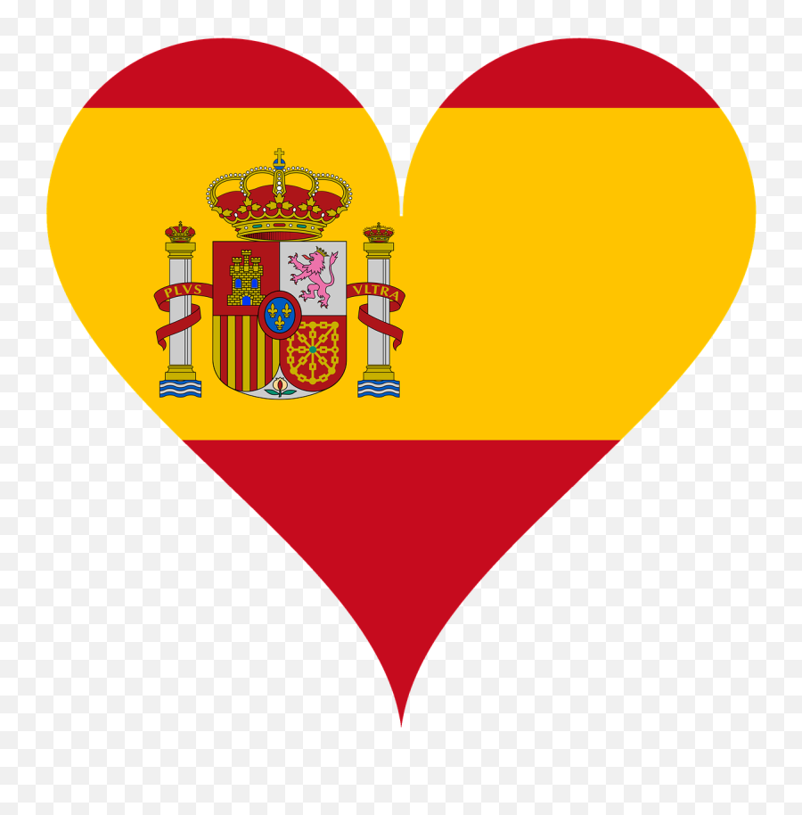 Heart Love Spain Affection Crown - Spain Flag Emoji,Heart Emoji Crown