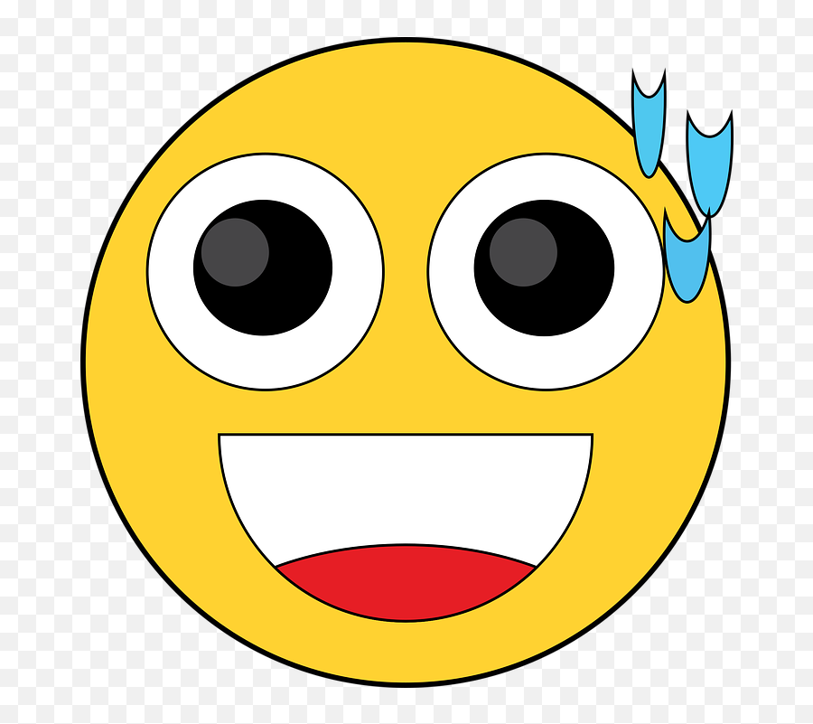 Sweating Uneasy Emoji - Smiley,Emoji Stressed