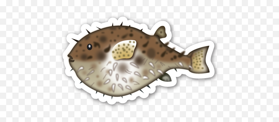Blowfish - Green Pufferfish Emoji,Blowfish Emoji