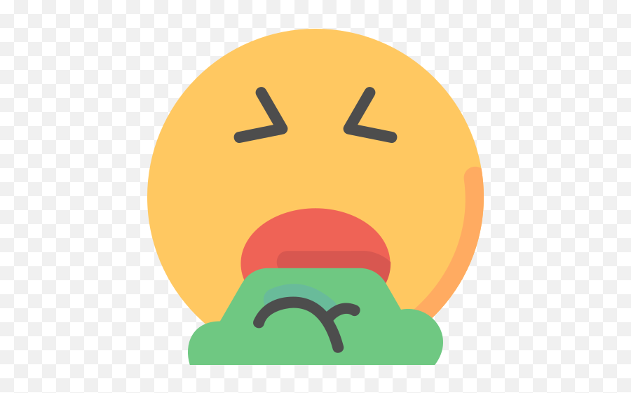 Vomitar - Circle Emoji,Emoji Vomitando