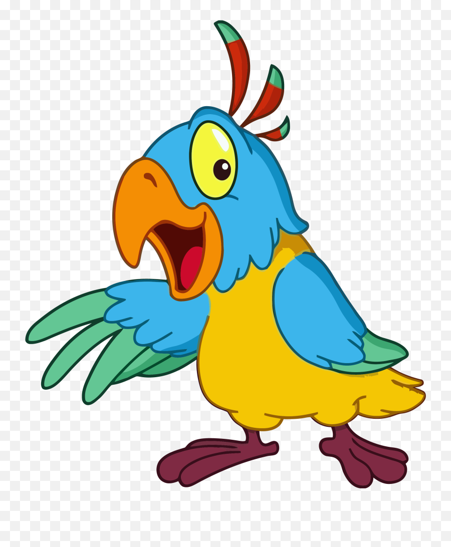 Parrot Bird Clipart Png - Bird Clip Art Emoji,Parrot Emoticon