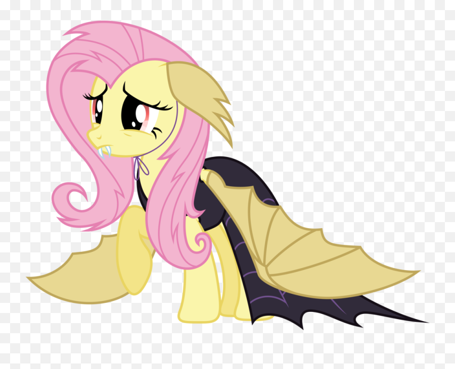 Fluttershy Regretting Her Scare Prank - My Little Pony Fluttershy Bat Emoji,Emoji Movi