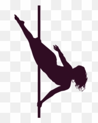 Pole Dance Silhouette Performing Arts - Pole Silhouette Transparent Emoji,Pole Dancer Emoji