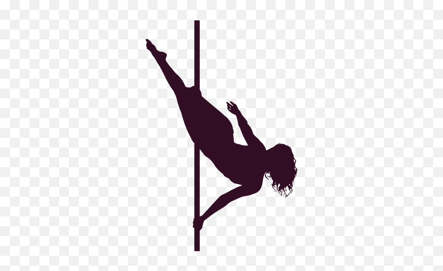 Pole Dance Silhouette Performing Arts - Pole Silhouette Transparent Emoji,Pole Dancer Emoji