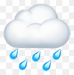 Rain Emoji Iphoneemoji Rainyday Freetoedit - Cloud Png