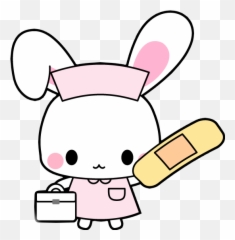 Bunny Nurse Kawaii Cute Sticker - Emoji