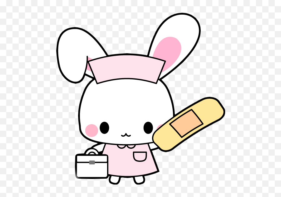 Bunny Nurse Kawaii Cute Sticker - Nurse Kawaii Emoji,Nurse Emoji