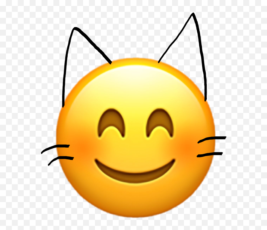 Cat Emoji Sticker Cute Kawaii Uwu Funny Wholesome Kitty - Smiley,Cat Emoji