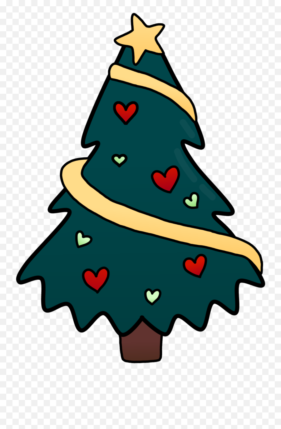 Christmastree Christmas Sticker By M E R Y E M - For Holiday Emoji,Emoji Christmas Tree