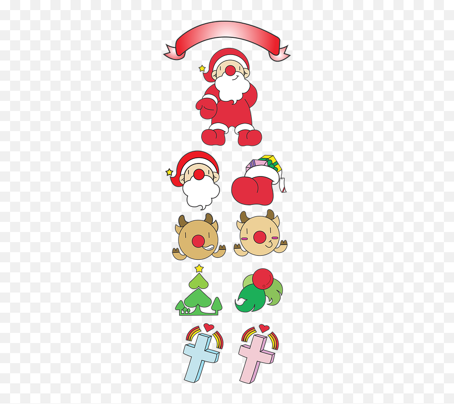 Santa Claus Christmas Vectors - Cartoon Emoji,Christmas Emoticon