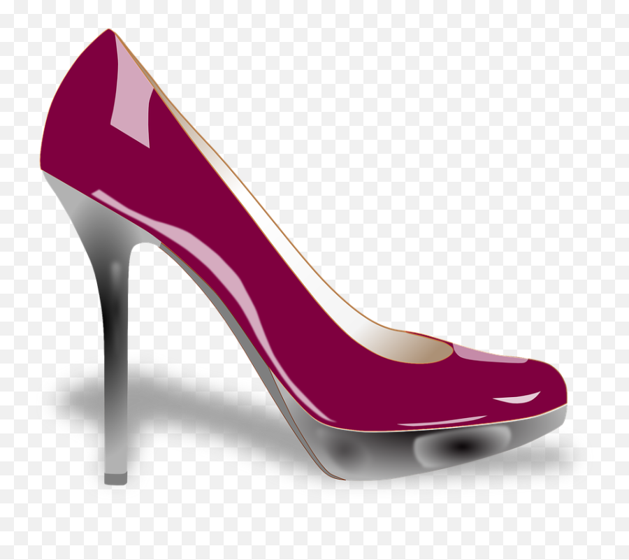 Shoe Heel High - Purple Pink Heels Png Emoji,Emoji Converse Shoes ...