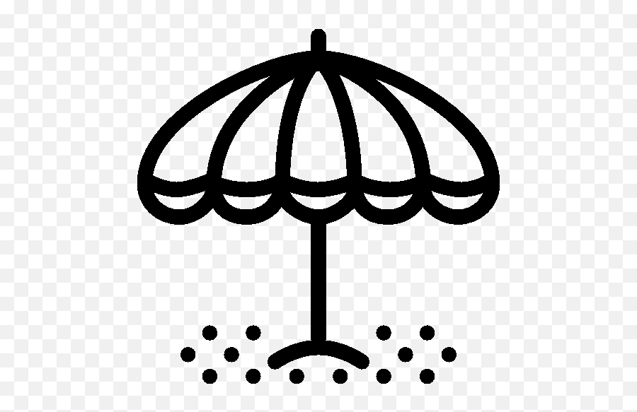 Beach Umbrella Icon - Beach Emoji,Beach Umbrella Emoji