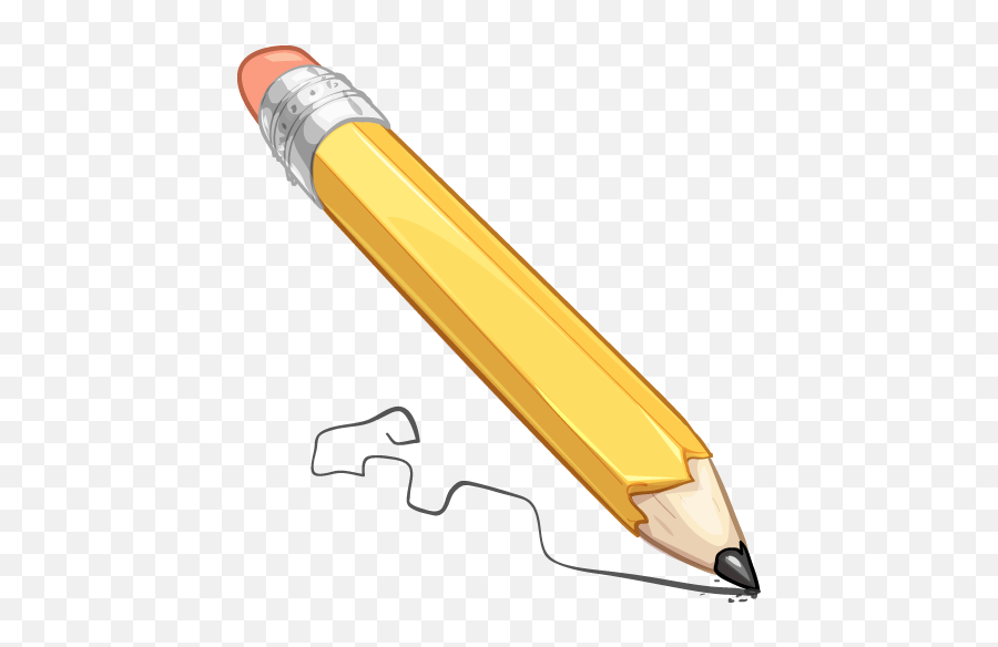 Writing Pencil Clipart Transparent - Transparent Background Pencil Writing Clipart Emoji,Pencil Emoji Transparent