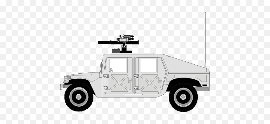 Vector Graphics Of Military Car - Military Hummer Drawing Emoji,Semi Truck Emoji