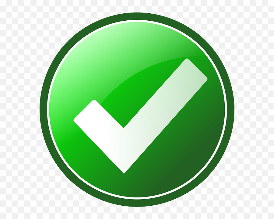 Green Check Mark Icon Windows 10 - Check Mark Free Clip Art Emoji,Check Mark Emoji