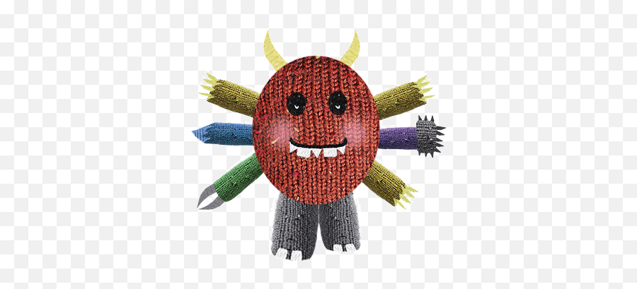 Woolly Monsters By Karla Courtney - Stuffed Toy Emoji,Emoji Pinata
