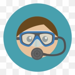 Diver Icon - Free Download Png And Vector Underwater Diving Emoji,Gas Mask Emoji
