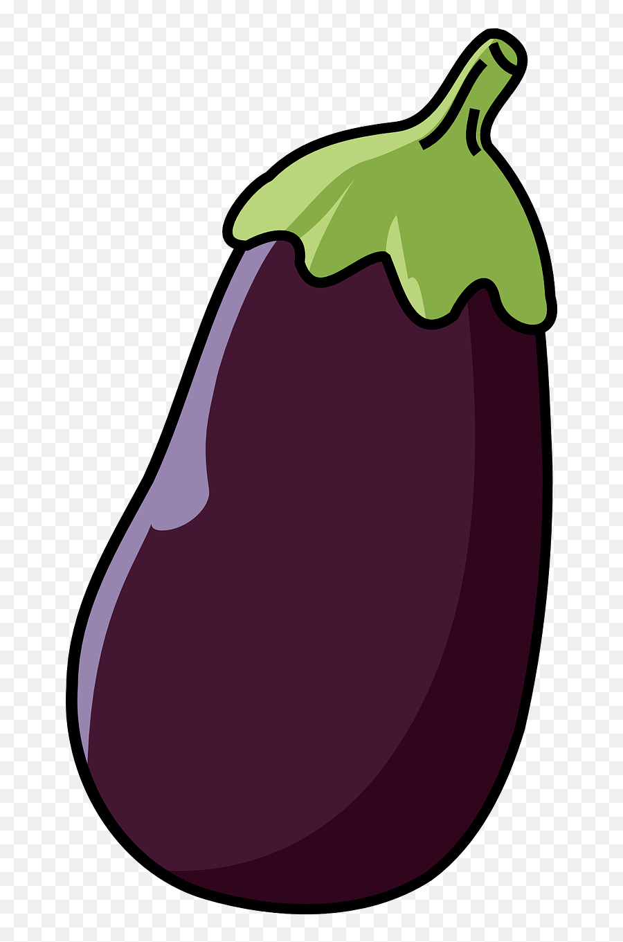 Eggplant Drawing Purple Aubergine Vegetable - Clipart Image Of Eggplant Emoji,Holly Emoji