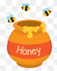 Honey Png Transparent Dripping Honey Honey Bee Free - Winnie The Pooh Honey Cartoon Emoji,Honey Pot Emoji