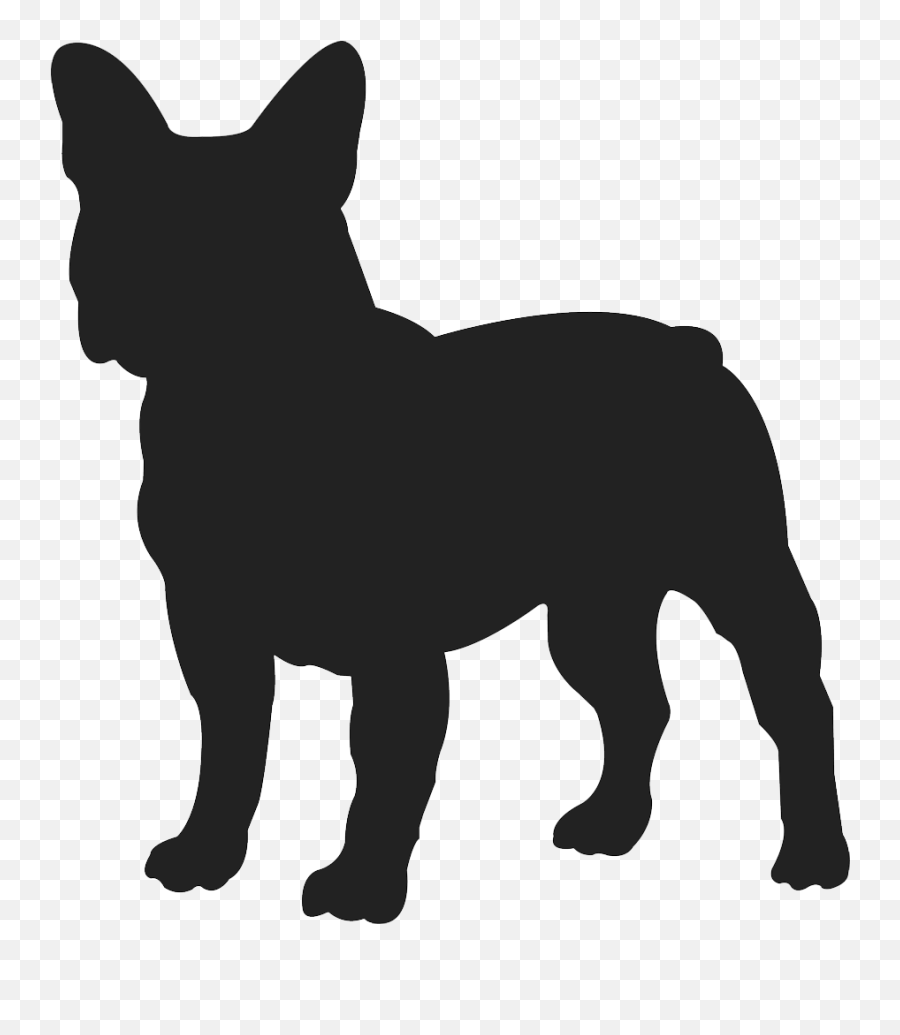 French Bulldog Puppy Silhouette Decal - French Bulldog Silhouette Emoji,French Bulldog Emoji