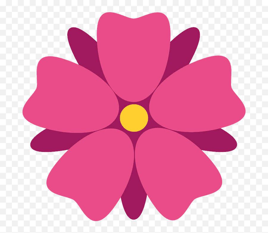 Rosette Emoji Clipart - Wedding Anniversary Wishes Fir Wife,Cherry Blossom Emoticon