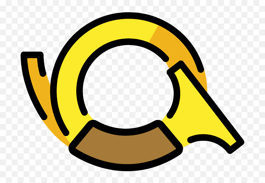 Postal Horn Emoji Clipart - Dot,Horn Emoji