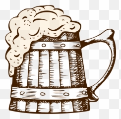 Vector Wooden Beer Mug Clipart - Full Size 5766185 Emoji