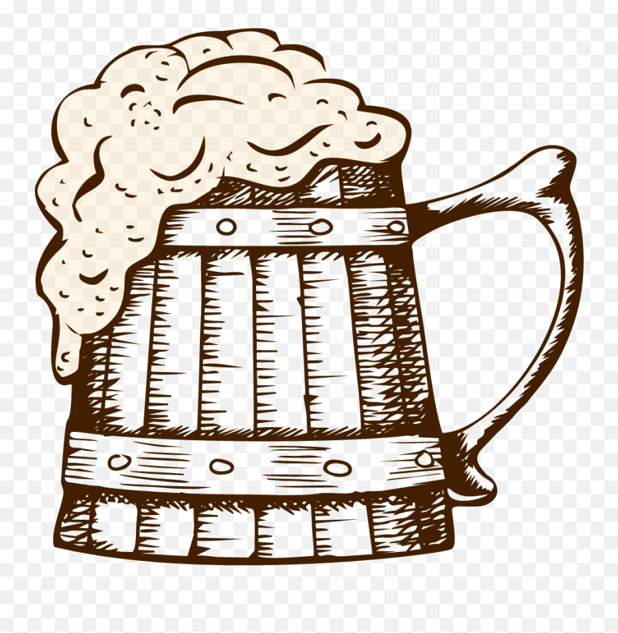 Vector Wooden Beer Mug Clipart - Full Size Clipart 5766185 Wood Beer Mug Vector Emoji,Beer Cheers Emoji