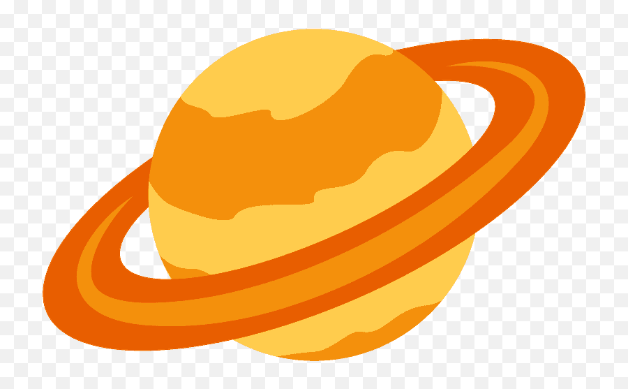 Ringed Planet Emoji Clipart - Saturn Emoji Twitter,Outline Emojis