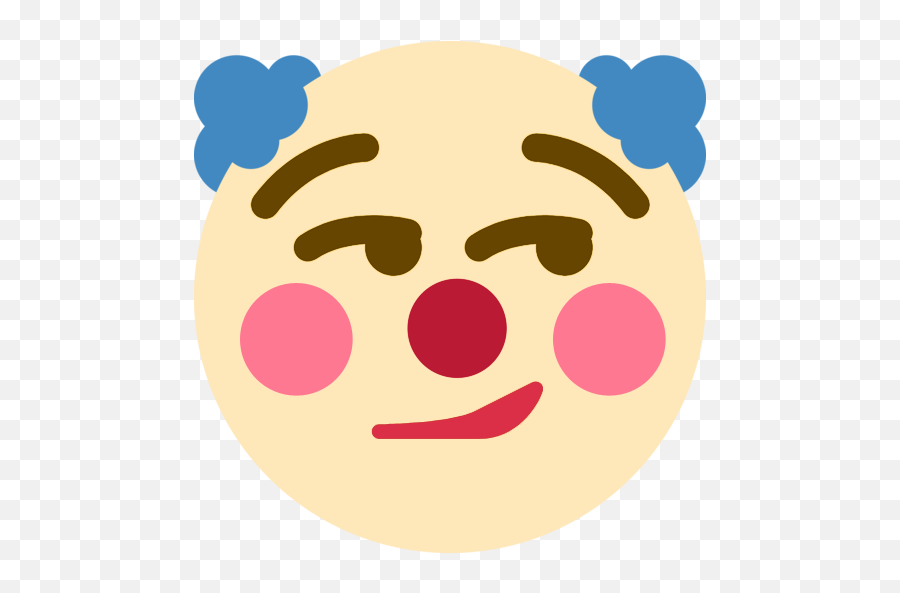 Clownsmirk - Clown Emoji Discord,Smirk Emoji