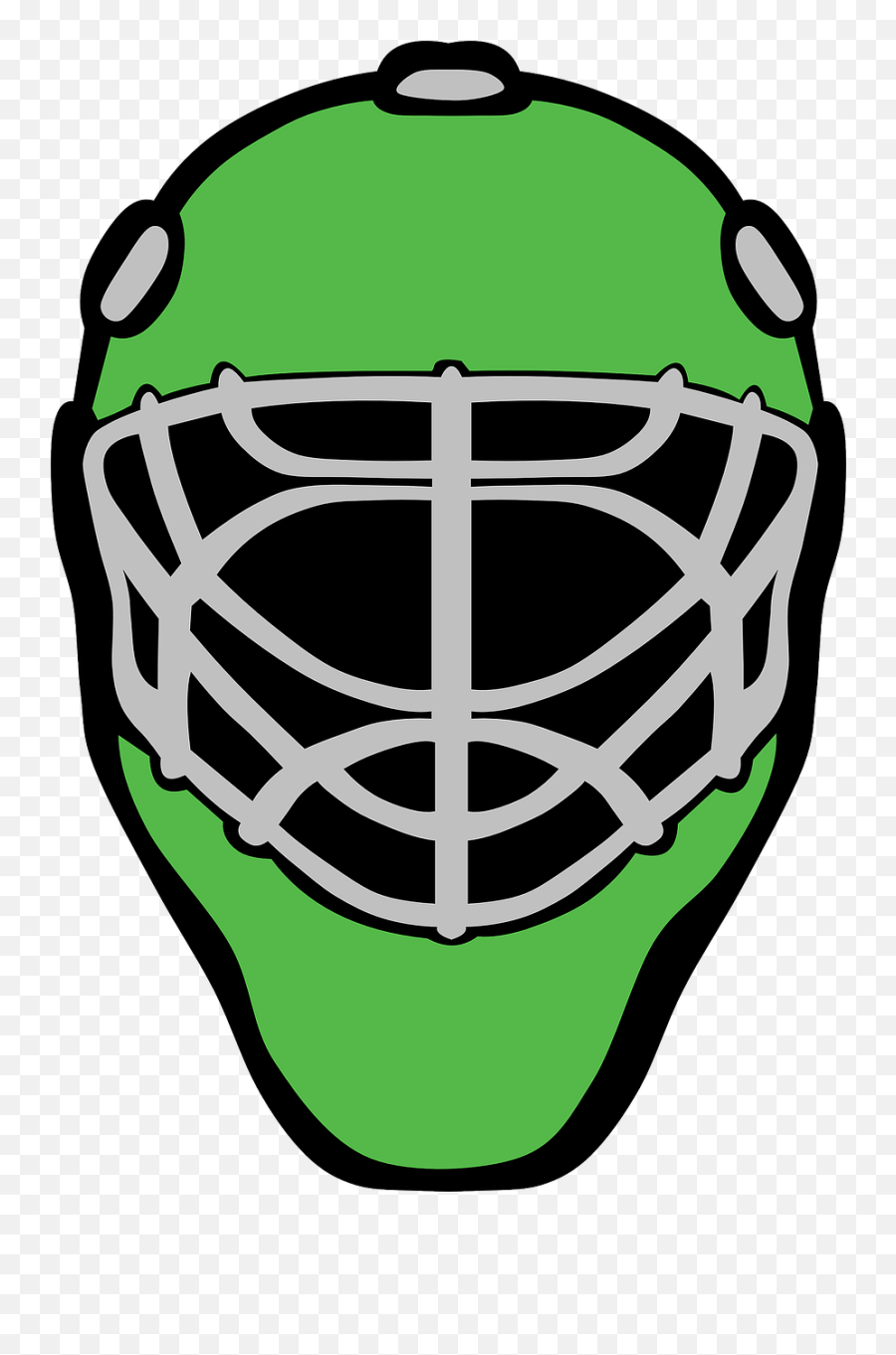 Hockey Goalie Mask Vector Clipart - Goalie Mask Clip Art Emoji,Hockey Mask Emoji