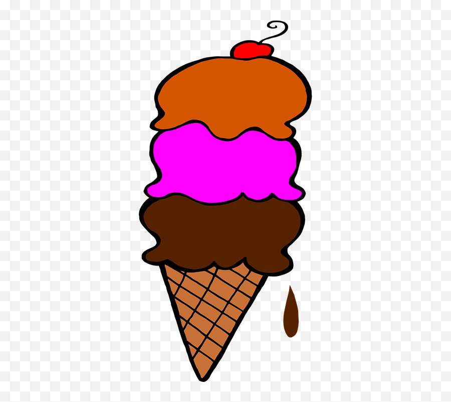 Ice Cream Cone Dessert - Clip Art Emoji,Emoji Chocolate Ice Cream