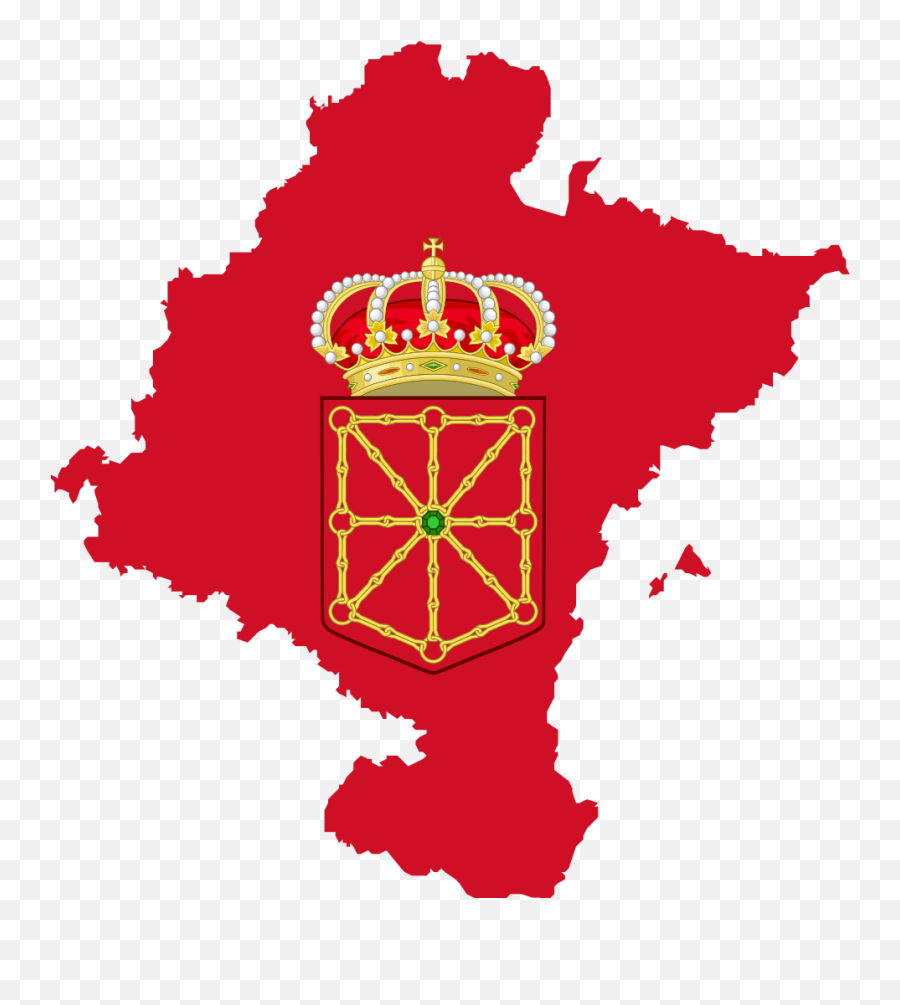 Flag Map Of Navarre - Navarre Flag Emoji,Spanish Flag Emoji