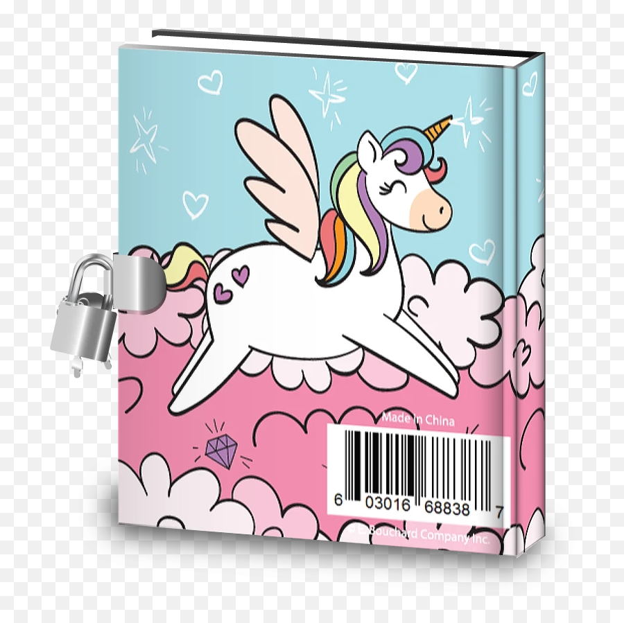 Rainbow Unicorn Kids Diary - Cartoon Emoji,Unicorn Emoji Sticker