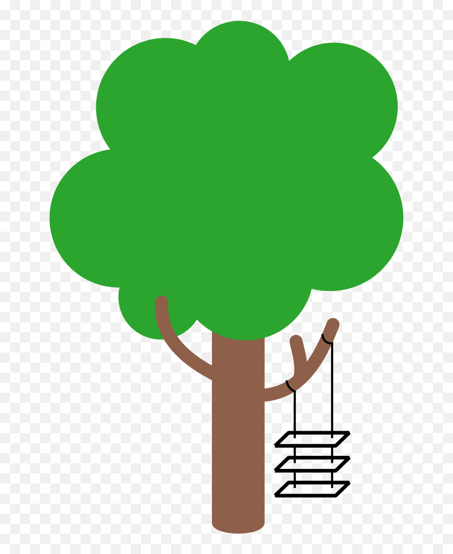 Tree Swing Cartoon Colored1 - Product Management Swing Cartoon Emoji,Emojis Explained