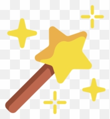 Magic Wand - Clip Art Emoji,Magic Wand Emoji
