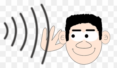Download Free Png Listening Ear Clipart - Ear Sound Clipart Emoji,Listening Emoji