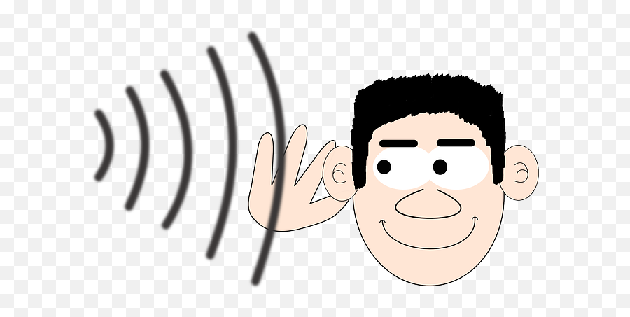 Download Free Png Listening Ear Clipart - Ear Sound Clipart Emoji,Listening Emoji