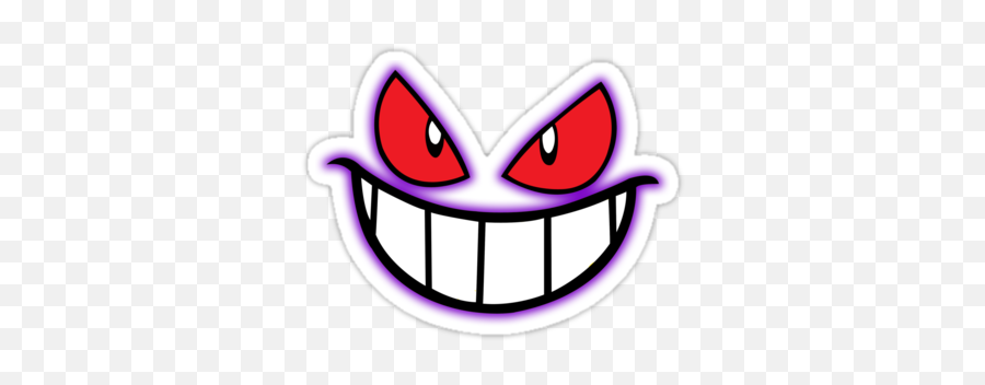 Gengar Monster Purple Pokeball Stickers Stickers Artdesign - Clown Cartoon Happy Emoji,Emoticons For Samsung Galaxy S4