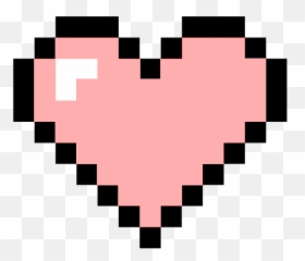 8 Bit Heart Transparent Png Clipart - Pixel Emoji