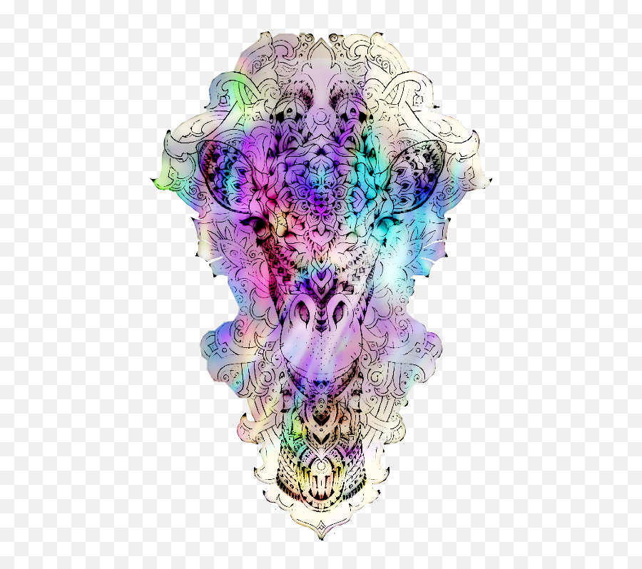 Largest Collection Of Free - Toedit Jerapah Stickers On Picsart Fractal Art Emoji,Giraffeemoji.com